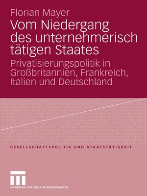 cover image of Vom Niedergang des unternehmerisch tätigen Staates